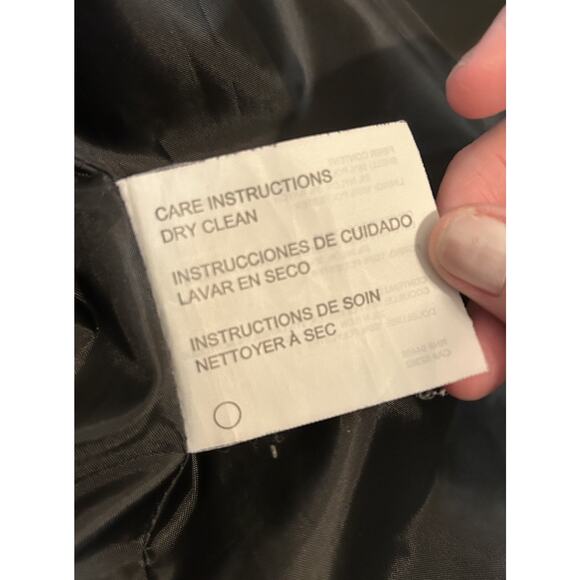 Esprit Collection Women’s Winter Long Hooded Coat Wool Blend Charcoal Plaid-Med - Picture 6 of 7